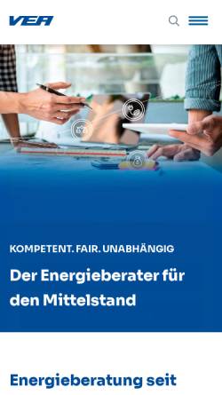Vorschau der mobilen Webseite www.vea.de, VEA Bundesverband der Energieabnehmer e.V.