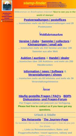 Vorschau der mobilen Webseite www.ich-will-briefmarken.de, Stampfinder - die Linkseite