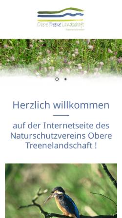 Vorschau der mobilen Webseite www.oberetreenelandschaft.de, Obere Treenelandschaft e.V.
