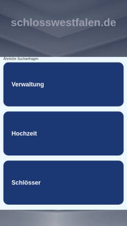Vorschau der mobilen Webseite www.schlosswestfalen.de, Guestphalia auf Schloß Buldern