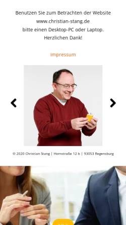 Vorschau der mobilen Webseite www.christian-stang.de, Fachpublikationen zur deutschen Sprache