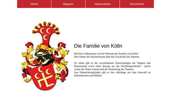 Vorschau von www.von-koelln.de, von Kölln