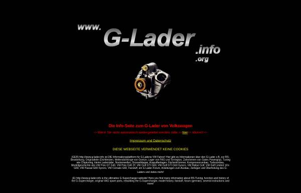 Vorschau von www.g-lader.info, Mail Man's G-Laderpage