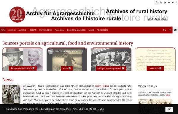 Archiv für Agrargeschichte