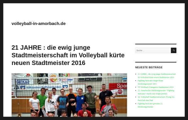 Vorschau von www.volleyball-in-amorbach.de, TSV Amorbach - Freizeitvolleyball