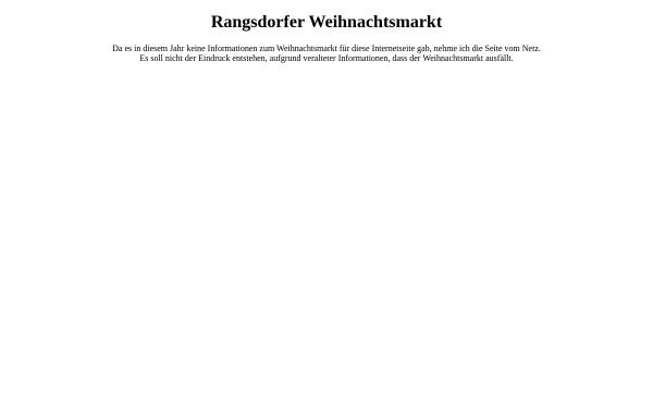 Vorschau von www.rangsdorfer-weihnachtsmarkt.de, Rangsdorfer Weihnachtsmarkt