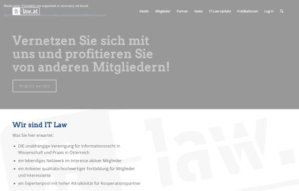 Vorschau von www.it-law.at, Interessengemeinschaft für Informationsrecht