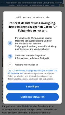 Vorschau der mobilen Webseite www.reiserat.de, Reise Rat