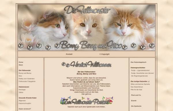 Vorschau von www.die-reiseseite.de, Bonnys und Bennys Katzenwelt