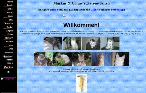 Vorschau von www.fertsch.de, Markos und Cornelias British Kurzhaar Katzenseite