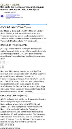 Vorschau der mobilen Webseite home.datacomm.ch, Oscar-News