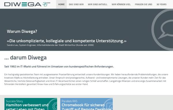 Vorschau von www.diwega.ch, Diwega GmbH