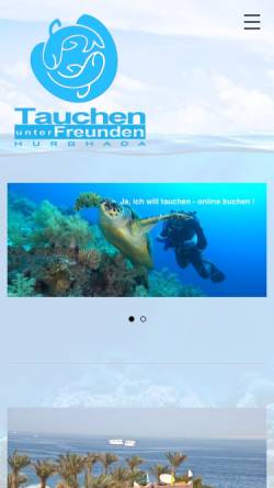 Vorschau der mobilen Webseite www.orcaredsea.de, Orca Diving Center, Hurghada