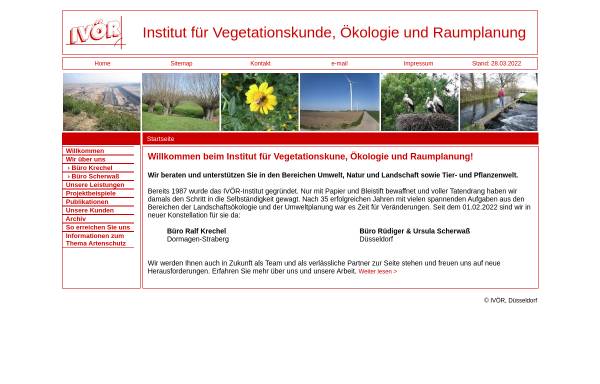 Vorschau von ivoer.de, Institut für Vegetationskunde, Ökologie und Raumplanung (IVÖR)