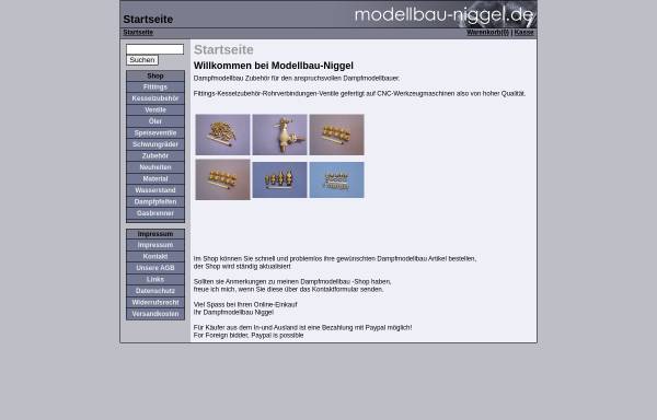 Vorschau von www.modellbau-niggel.de, Modellbau Niggel