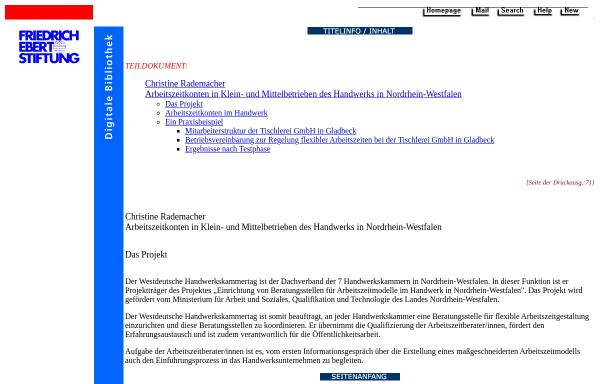 Arbeitszeitkonten in Klein- und Mittelbetrieben des Handwerks in Nordrhein-Westfalen