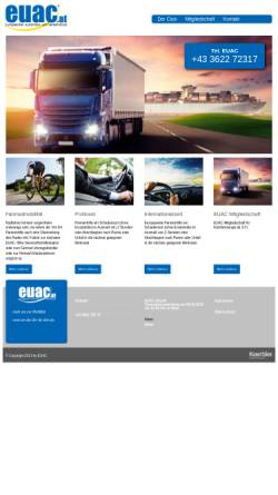 Vorschau der mobilen Webseite www.euac.at, EUAC - Europäischer Automobil und Verkehrsclub