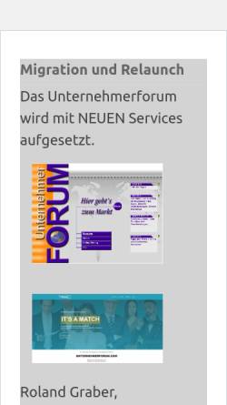 Vorschau der mobilen Webseite www.region-ettlingen.de, Unternehmerforum