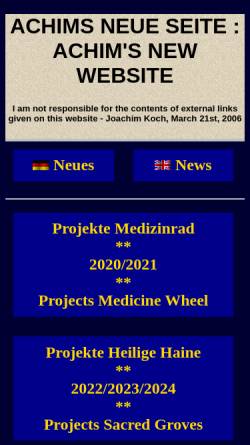 Vorschau der mobilen Webseite www.kochkyborg.de, Achim's New Website