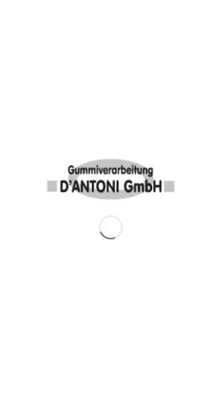 Vorschau der mobilen Webseite www.dantoni.de, D'Antoni Gummiverarbeitung GmbH