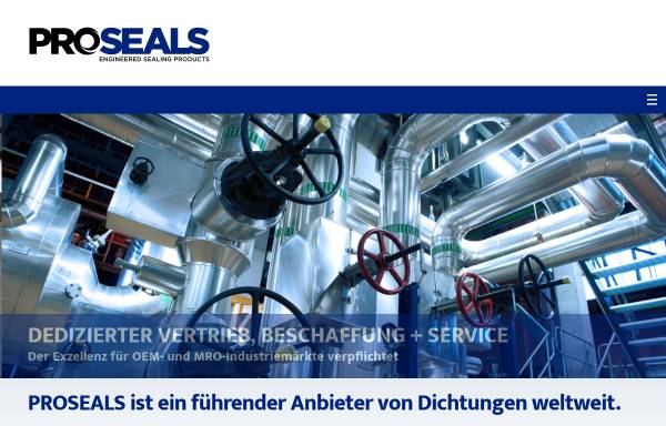 Vorschau von proseals.de, Pro-Seals Dichtungen GmbH