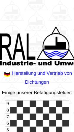 Vorschau der mobilen Webseite ralicks.de, RALICKS Industrie- und Umwelttechnik, Inh. Peter Gillar