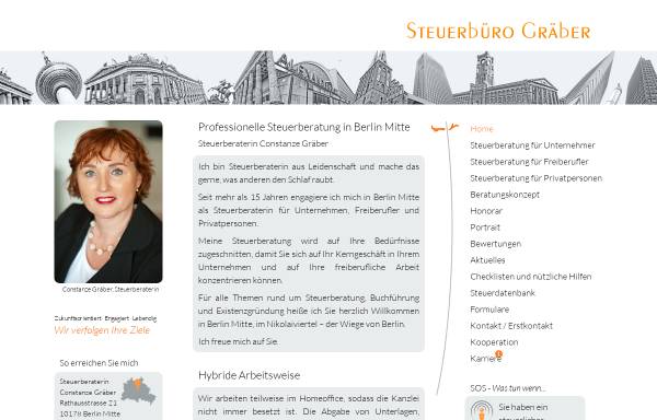 Vorschau von www.steuerbuero-graeber.de, Steuerbüro Gräber, Inh. Constanze Gräber