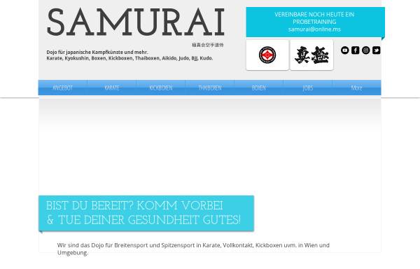 Vorschau von www.kyokushin.at, Kyokushin Karate Samurai