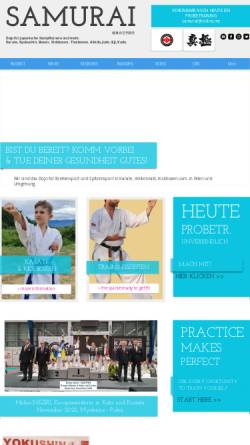 Vorschau der mobilen Webseite www.kyokushin.at, Kyokushin Karate Samurai