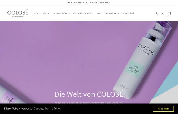 Vorschau von colose.com, Colosé International GmbH