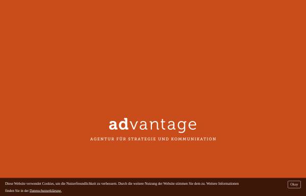Vorschau von www.advantage-werbung.de, Advantage Agentur für Strategie und Kommunikation