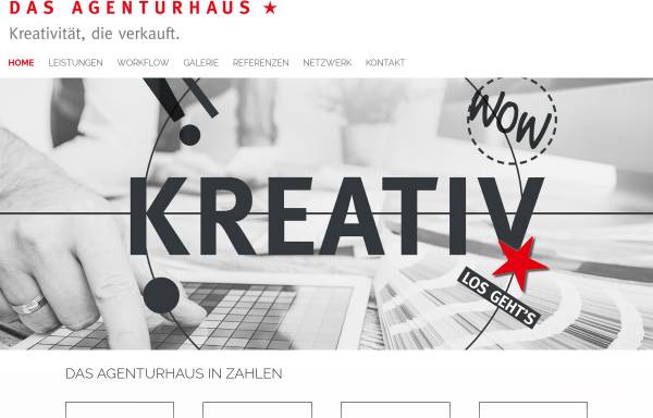 Vorschau von www.agenturhaus.com, Das Agenturhaus Werbe und Marketing GmbH