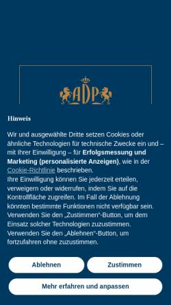 Vorschau der mobilen Webseite www.daponte.de, Da Ponte Agentur für Unternehmenskommunikation e.K.