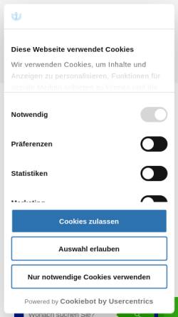 Vorschau der mobilen Webseite www.arzt.de, Deutsches Ärztenetz