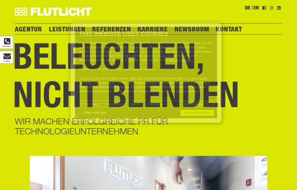 Vorschau von www.flutlicht.biz, Flutlicht GmbH