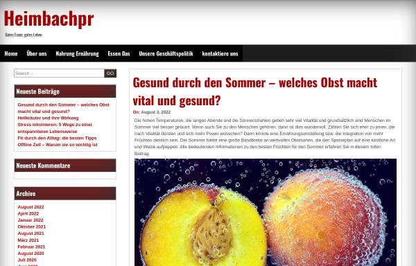 Vorschau von www.heimbachpr.de, HeimbachPR - Dr. Gisela Heimbach