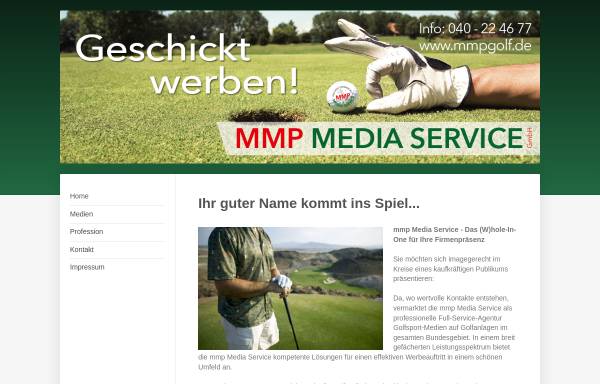 Vorschau von www.mmpgolf.de, mmp Media Service - Islam & Dressler