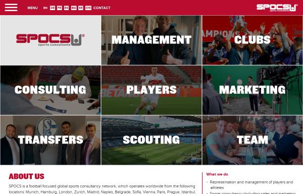 Vorschau von www.spocs.de, Spocs Sports Consultants, Inh. Sascha Empacher und Thomas Staller