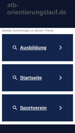 Vorschau der mobilen Webseite www.stb-orientierungslauf.de, Schwäbischer Turnerbund