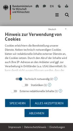 Vorschau der mobilen Webseite www.bine.info, BINE Informationsdienst