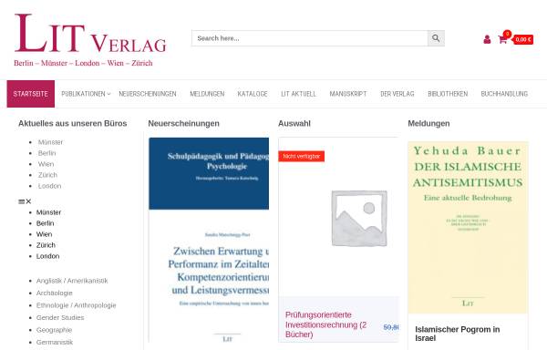Vorschau von www.lit-verlag.de, LIT Verlag, Inh. Dr. Wilhelm Hopf