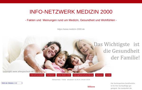 Vorschau von www.medizin-2000.de, Medizin 2000