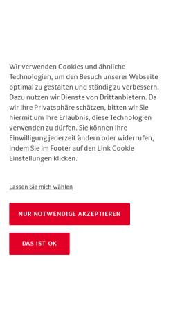 Vorschau der mobilen Webseite www.rewe-gvs.de, REWE - Großverbraucher Service