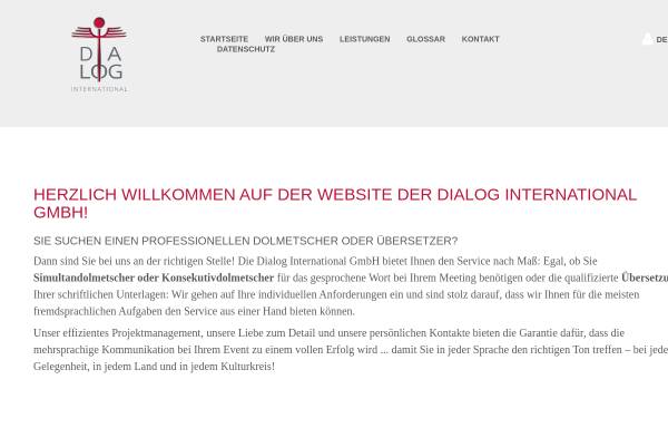 Vorschau von www.dialog-int.net, Dialog International Gesellschaft für Konferenzdolmetschen mbH