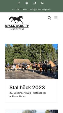 Vorschau der mobilen Webseite stall-badgut.ch, Stall-Badgut