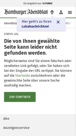 Vorschau der mobilen Webseite www.abendblatt.de, Deutschland ist schnappi (Hamburger Abendblatt)