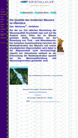 Vorschau der mobilen Webseite www.kristallklar.de, Hacheney-Verfahren