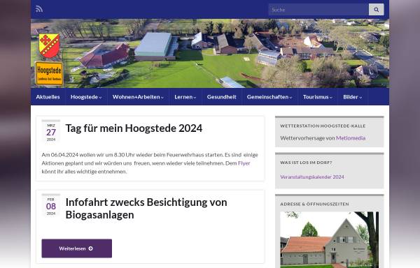 Vorschau von www.hoogstede.de, Hoogstede