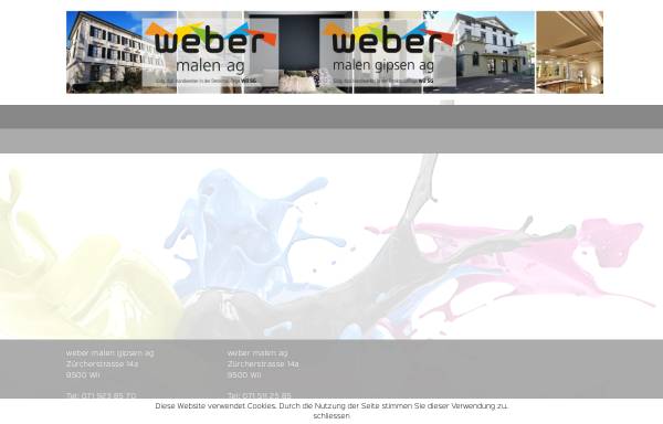 Vorschau von www.weber-malen-gipsen.ch, Herbert Weber, dipl. Malerpolier SMGV