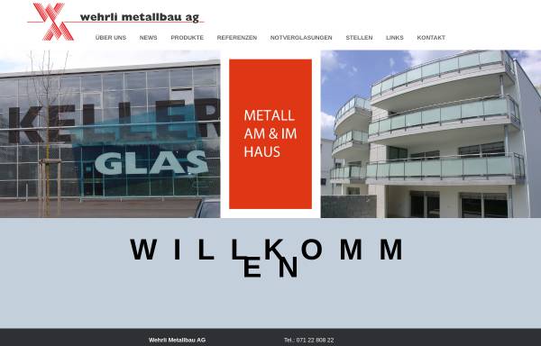 Vorschau von www.wehrliag.ch, Wehrli Metallbau AG